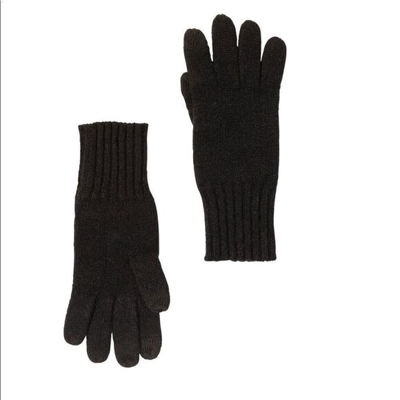 AMICALE Cashmere Touch Screen Tech Knit Gloves, Luxurious, 100%,‎ Black, NWT - Picture 3 of 11